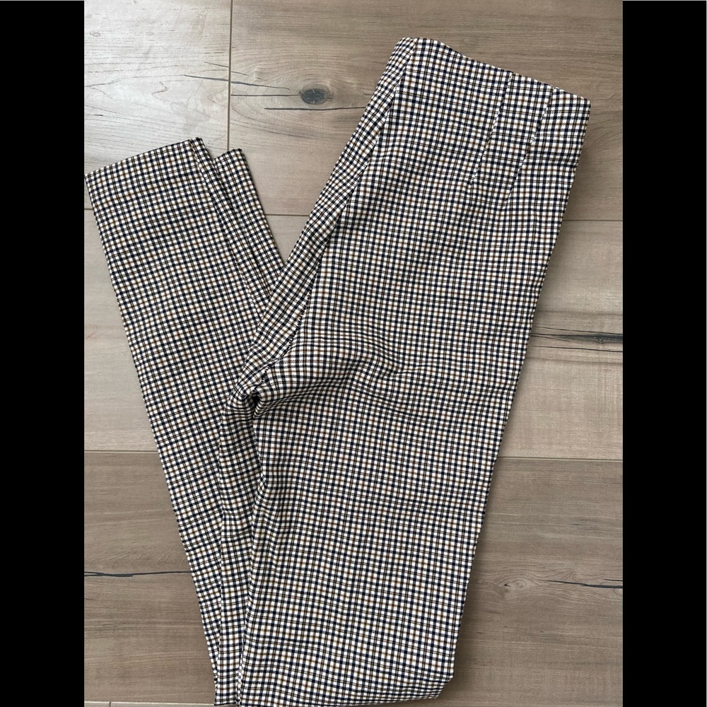 Zara High Waisted Pants With Side Zipper